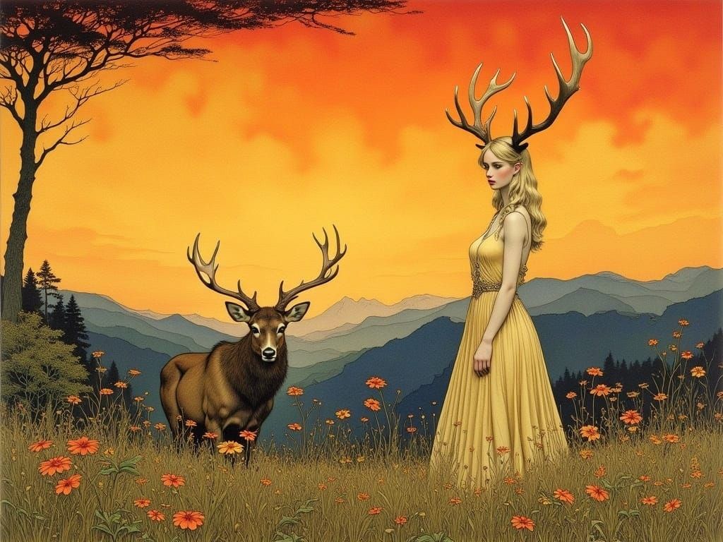 Majestic Goddess of the Alpine Meadow