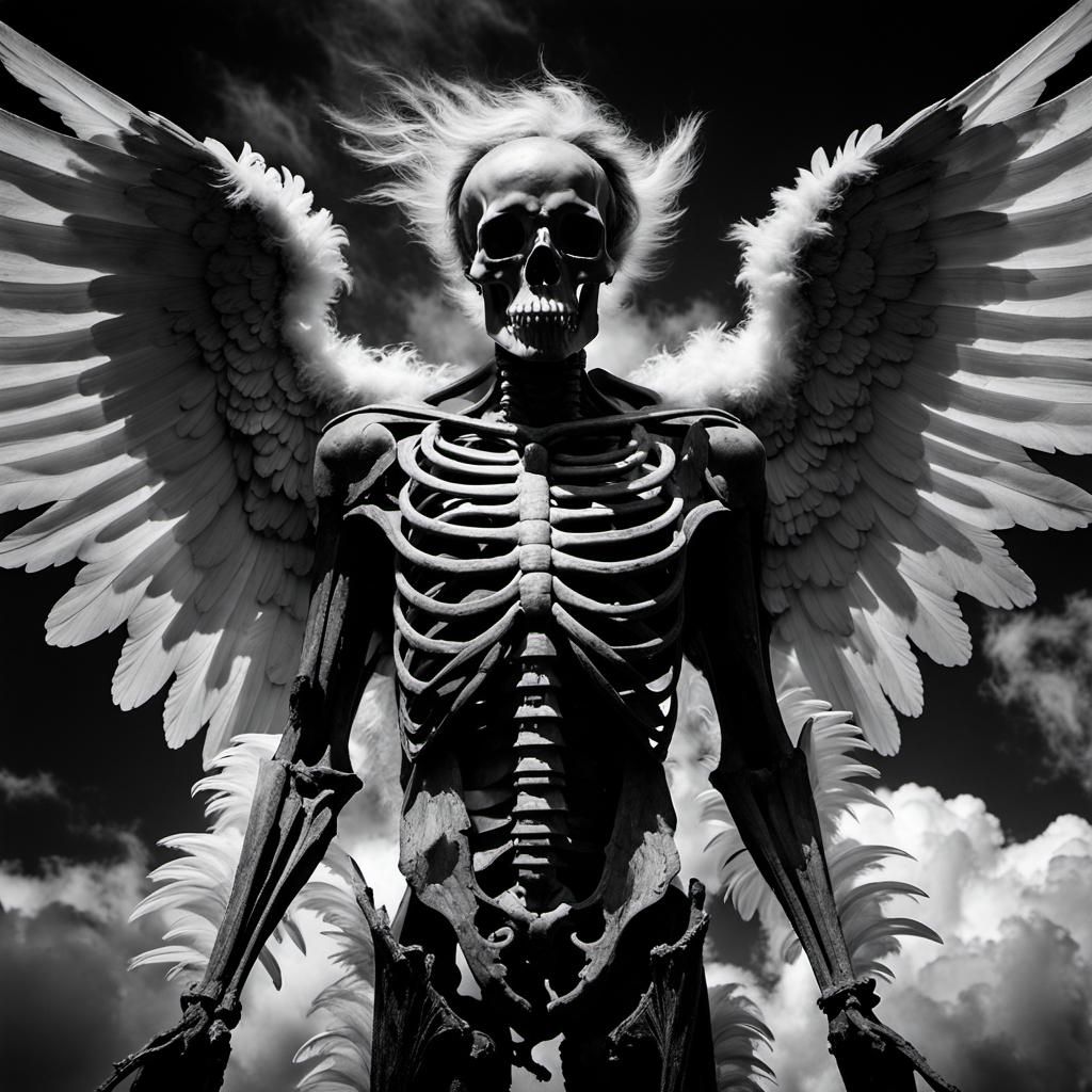 in the clouds , Infrared black and white photography,   Jerr...