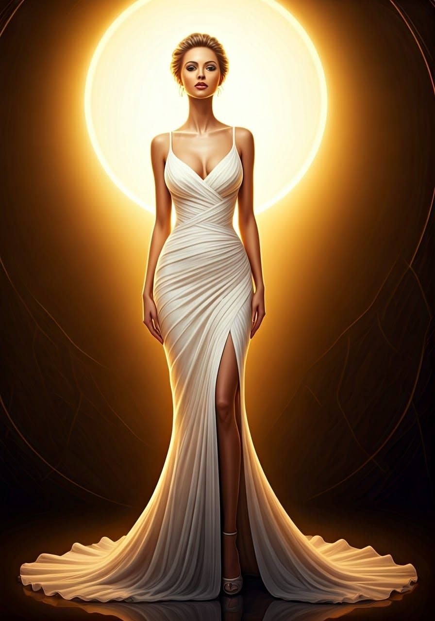 Ethereal Goddess in White