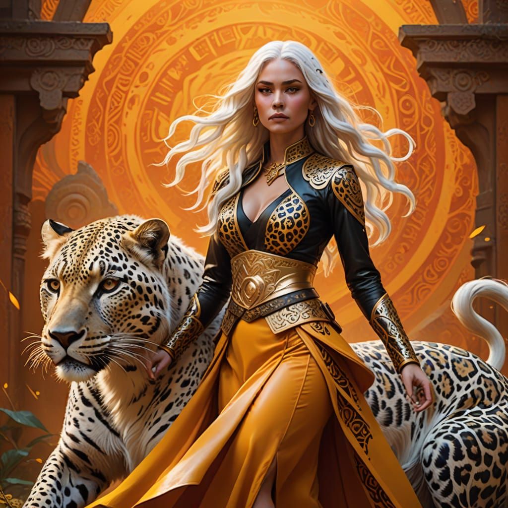 Regal Fantasy Portrait in Vibrant Concept Art Style