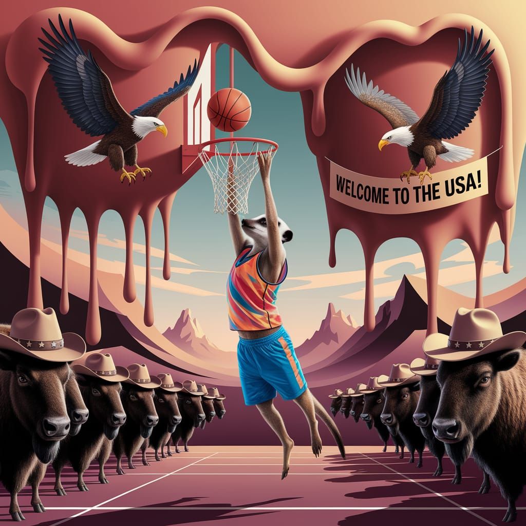 Meerkat Dreams: A Surreal Basketball Game
