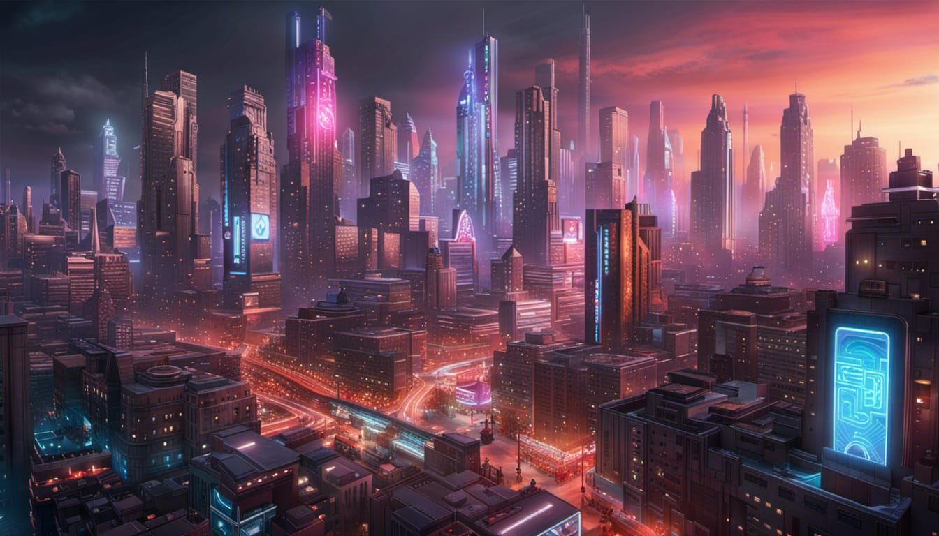 Hyper-Realistic Neon Megacity in Unreal Engine 5