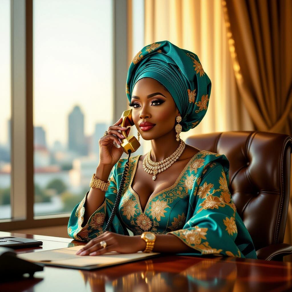 Nigerian Billionaire Receives Presidential Call in Lagos Off...