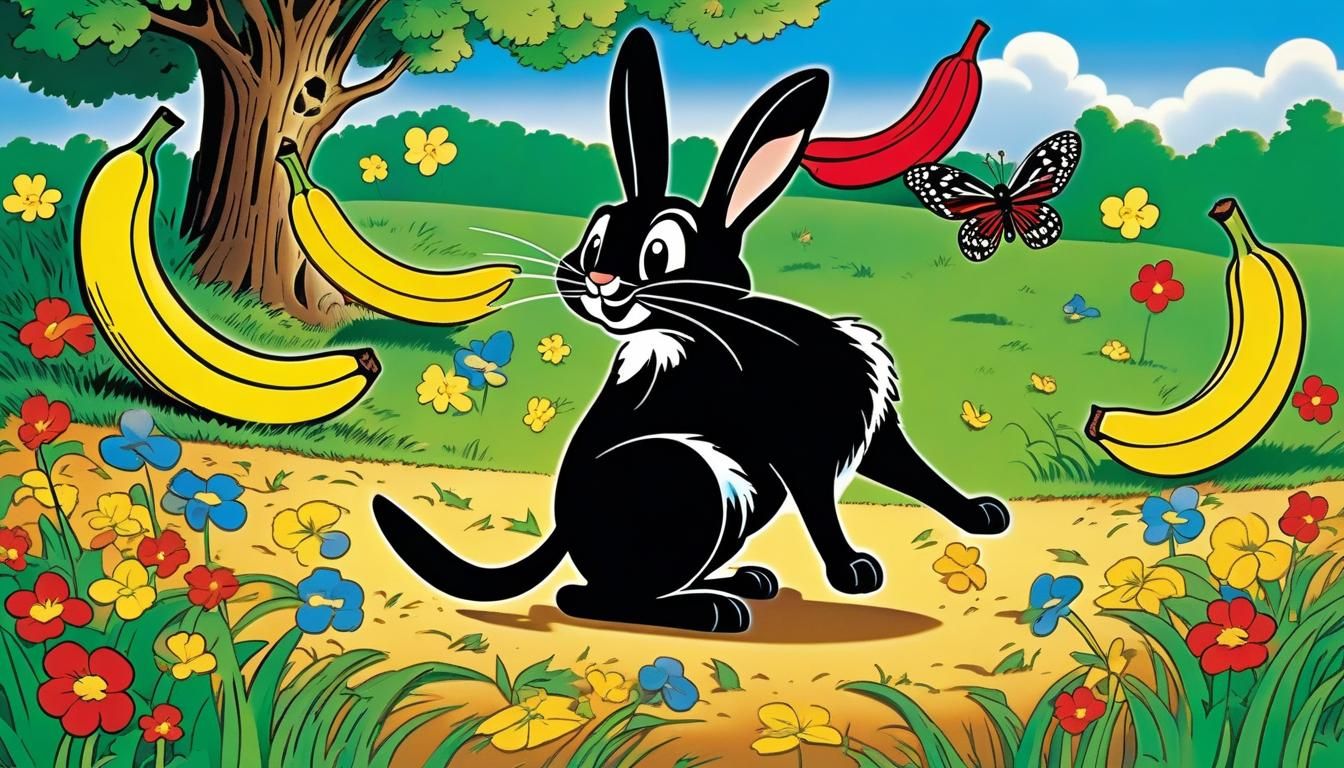 Humorous Cartoon Scene with Lucky Charms