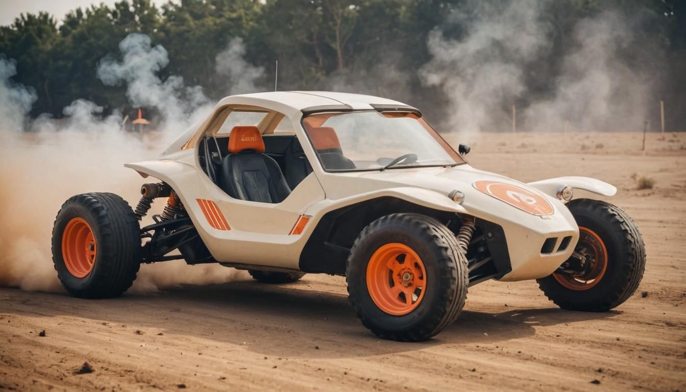 Retro Futuristic Space Age Sports Buggy