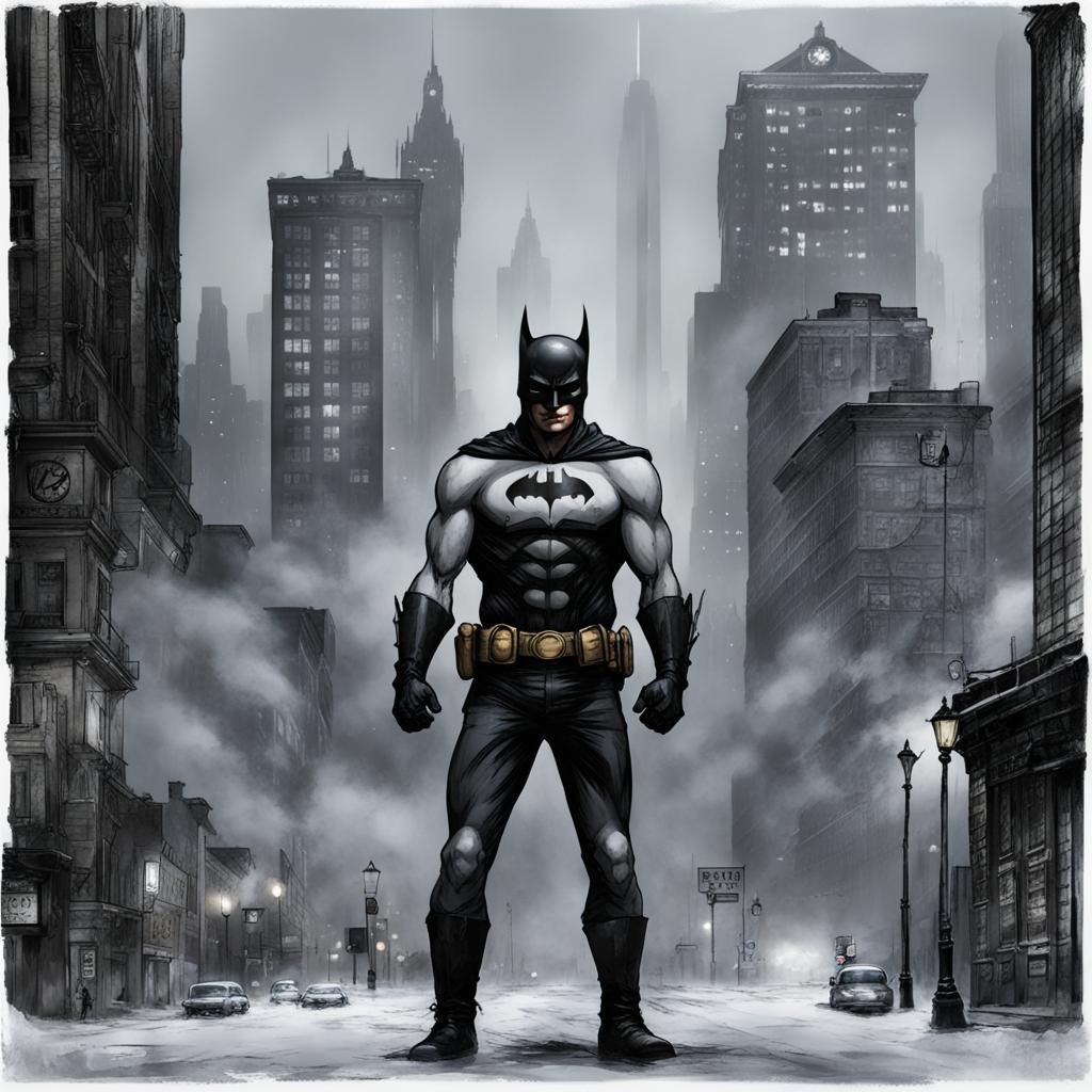 Gotham City: A Stylized Dark Metropolis