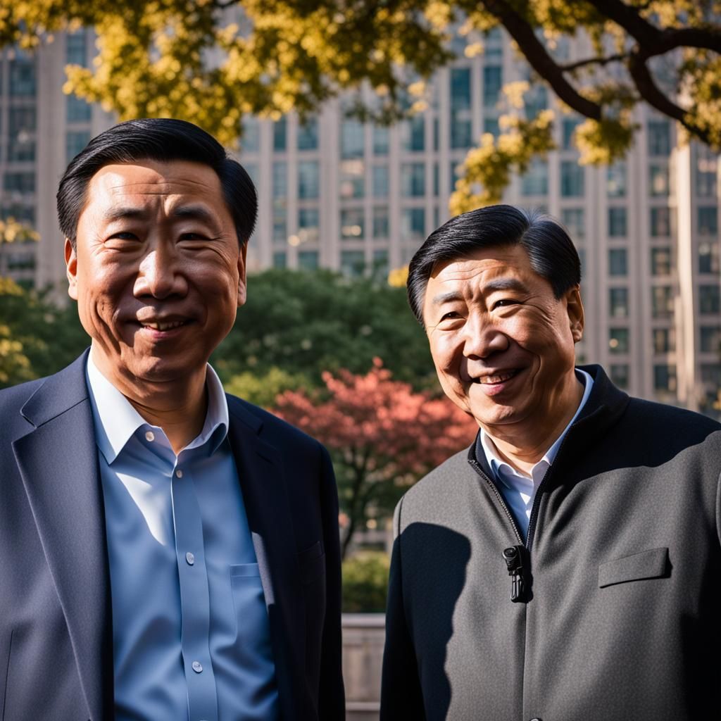Andrew Yang and Xi Jinping: Professional Photography