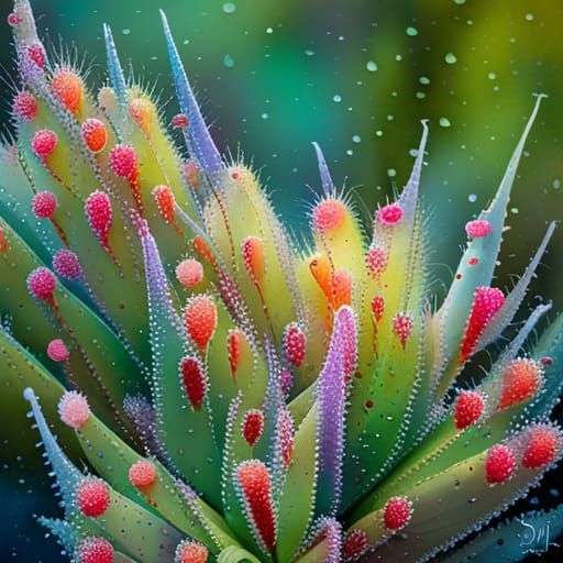 Macro of a cactus