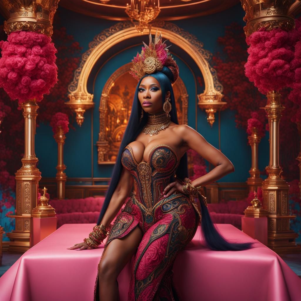 Nicki Minaj Fantasy Concept Art in 8k