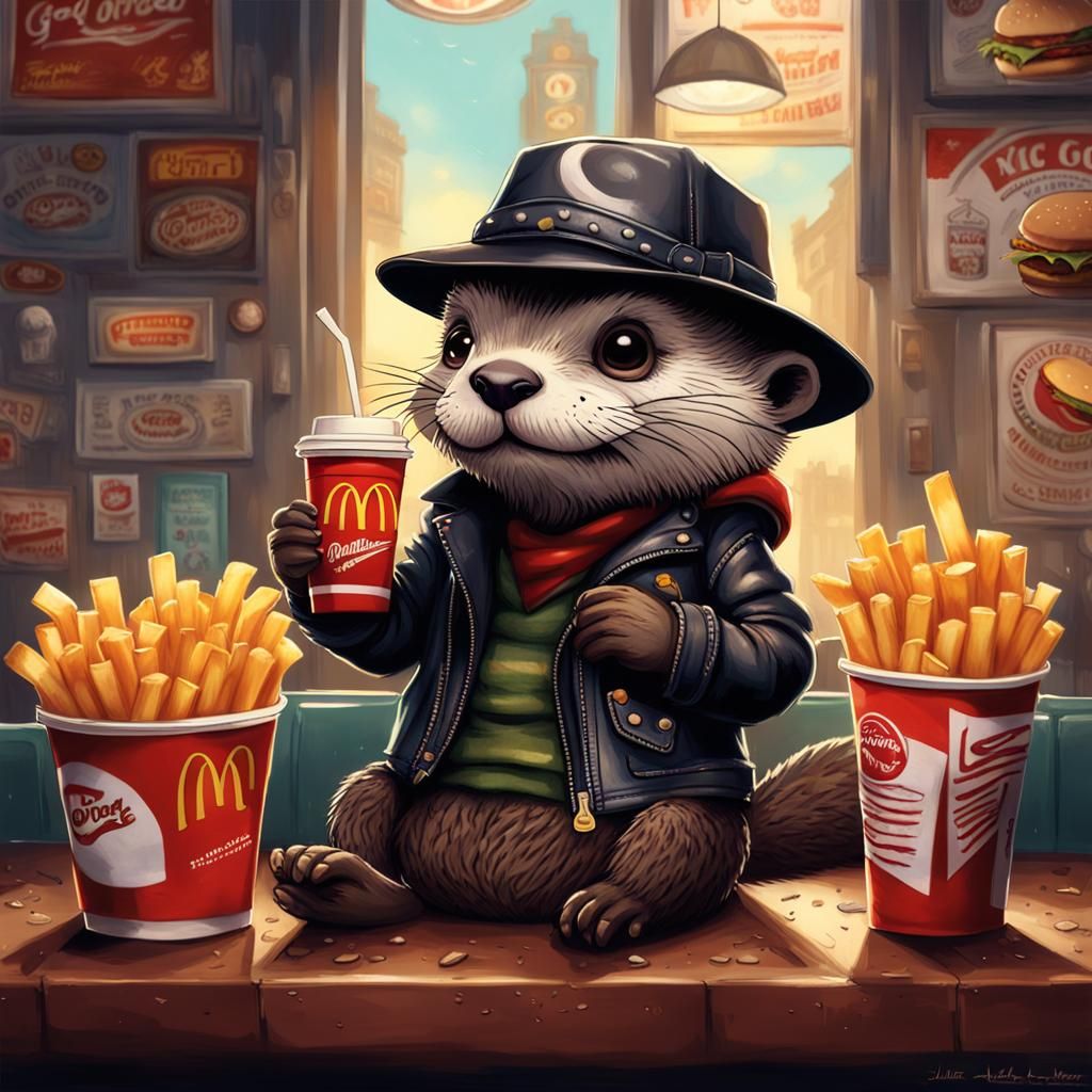 Having fun at Mc Donalds