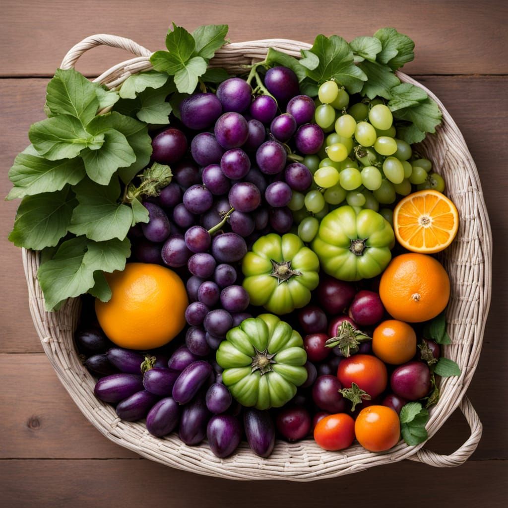 Vibrant Fresh Produce Bin in a Rainbow of Colors