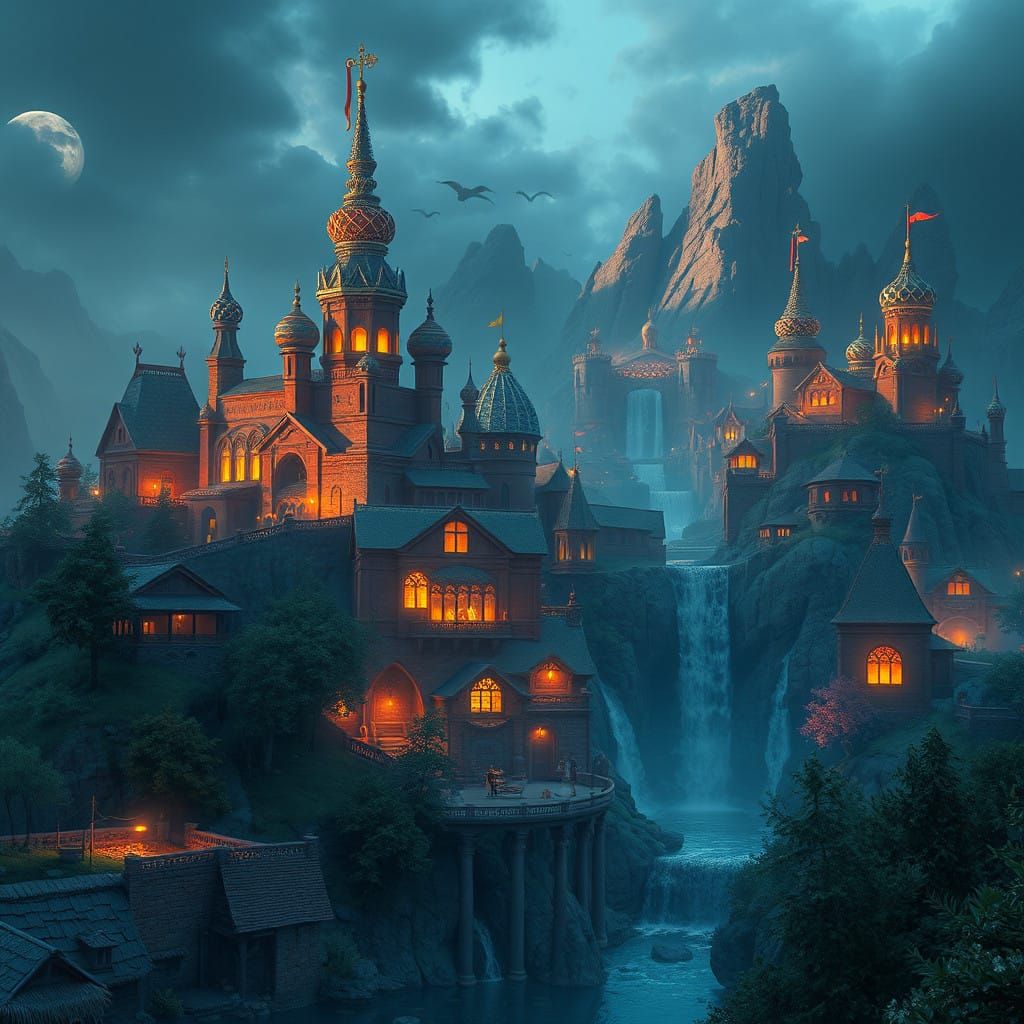 Ethereal Dark Metropolis