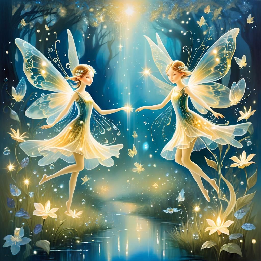 Ethereal Fairies in a Mystical Vision