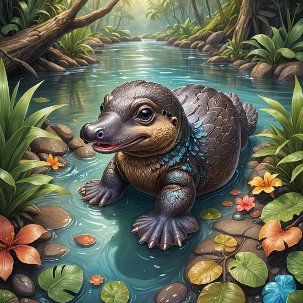 Baby platypus