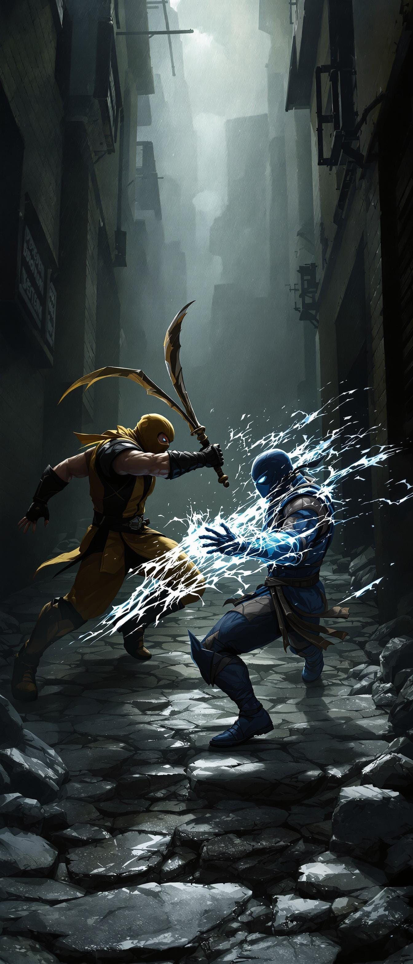 Mortal Showdown: Scorpion vs Sub-Zero in Epic Ninja Clash