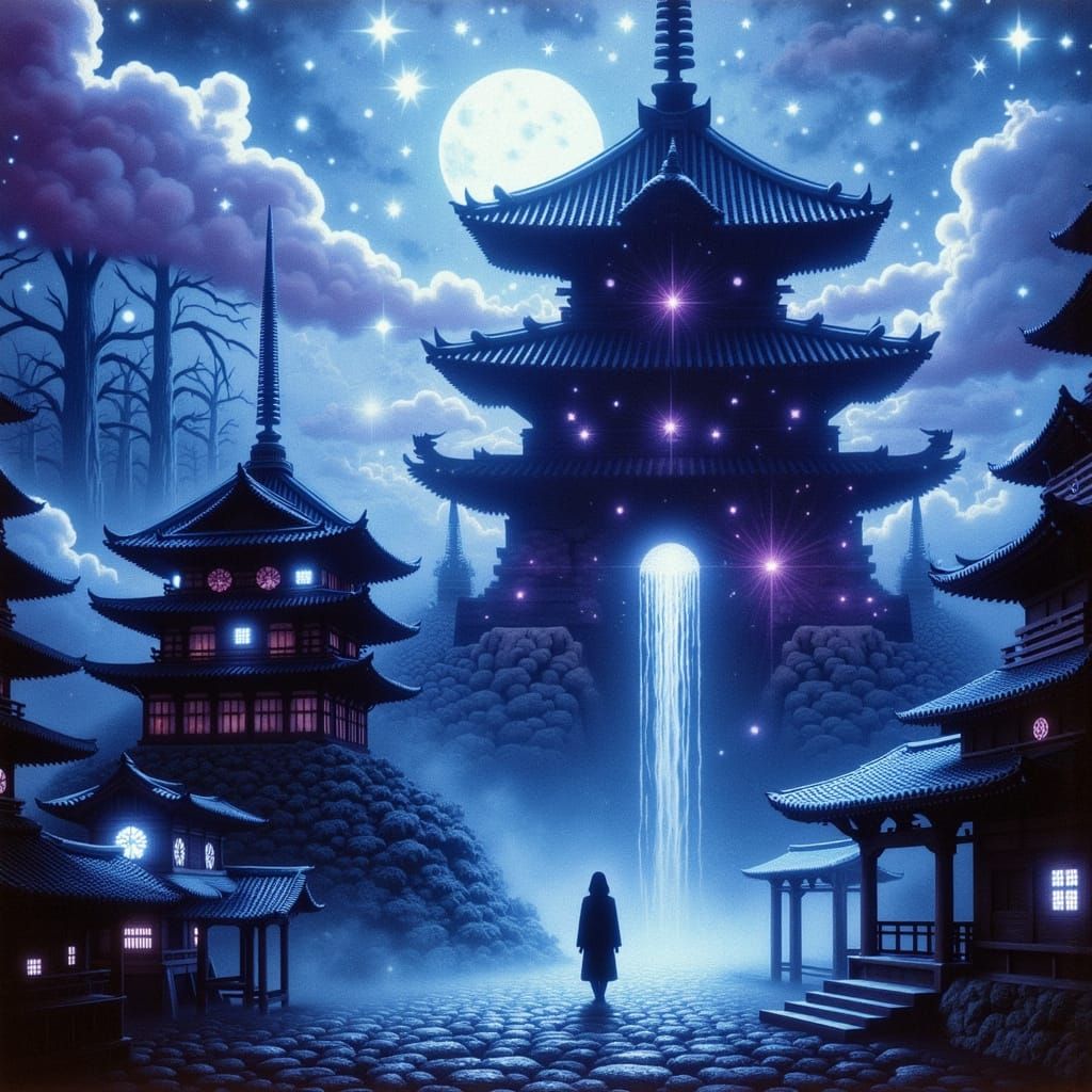 Mystical Yokai Reigns Over Ancient Japanese Imperial Palace