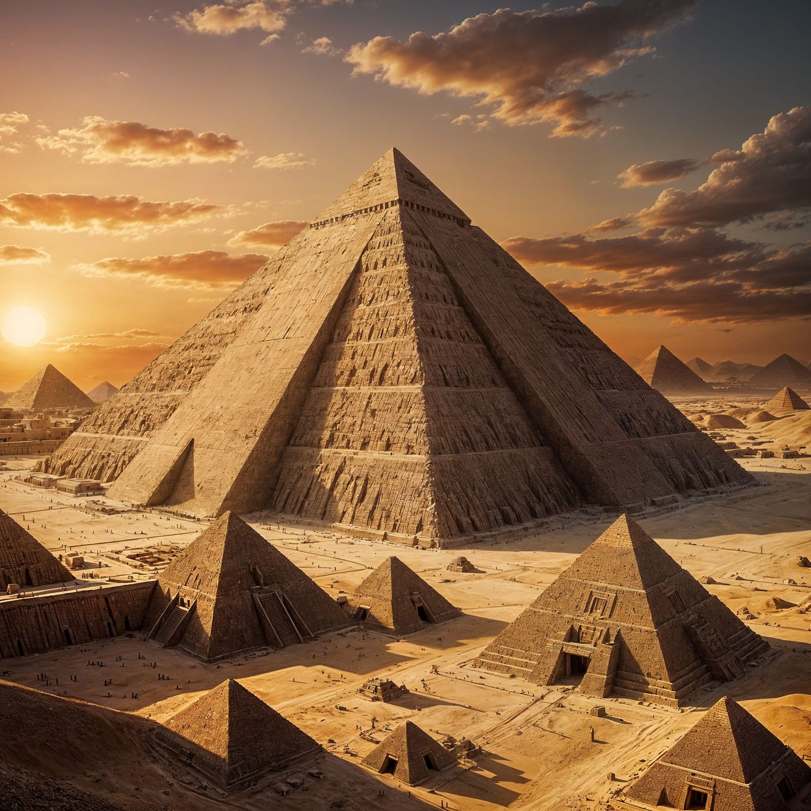 Detailed Pyramids: Enhanced Visuals of Ancient Structures