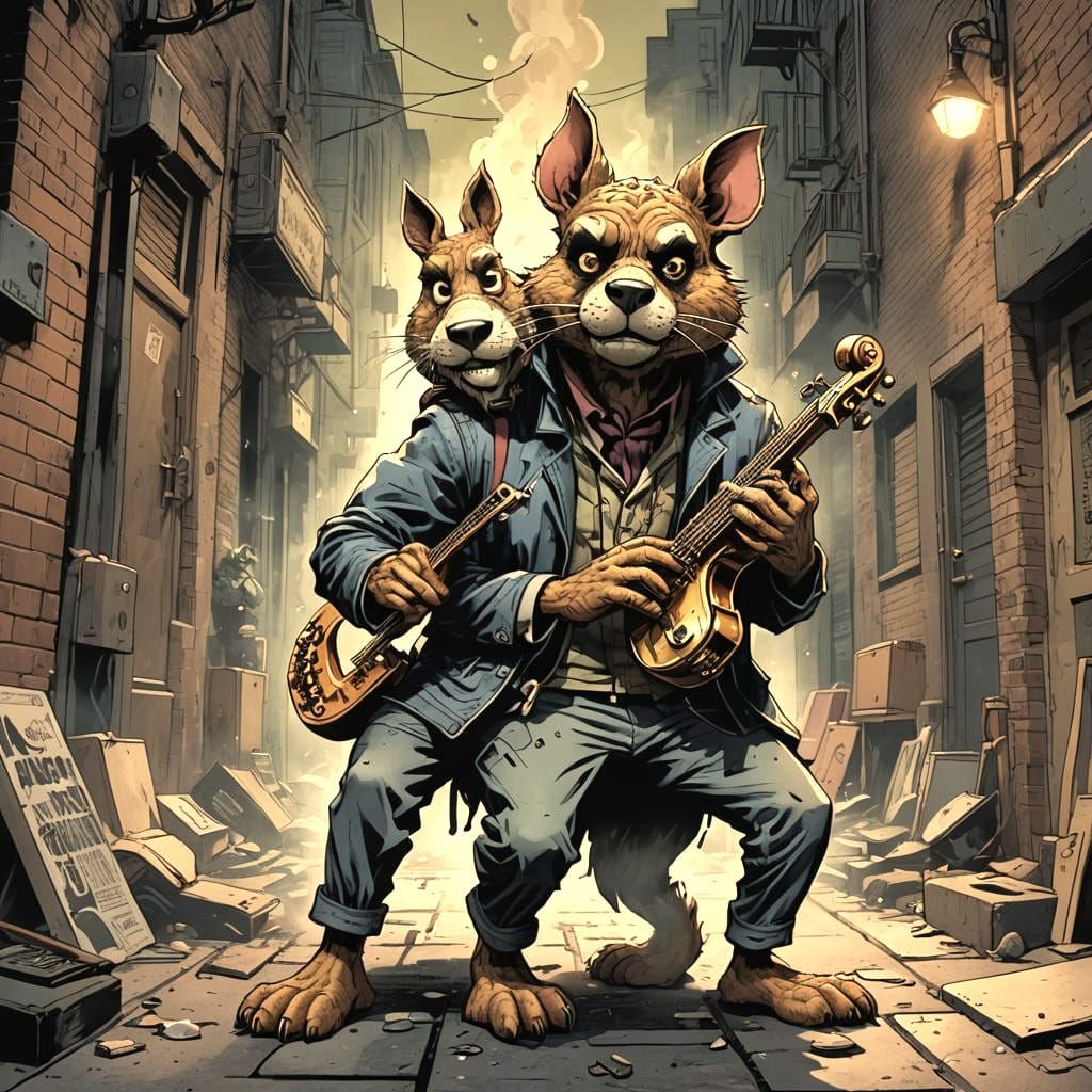 Trouble's Lament: Dynamic Comic Book Art