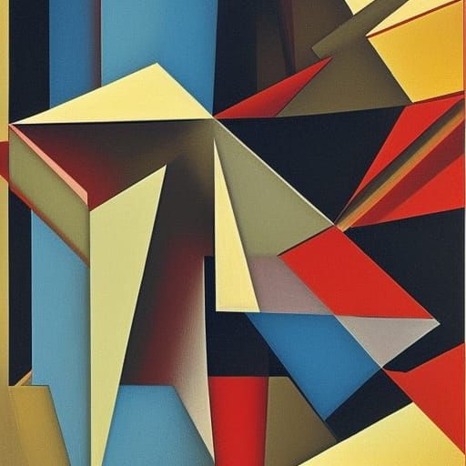 Abstract Cubism in Euclidean Style