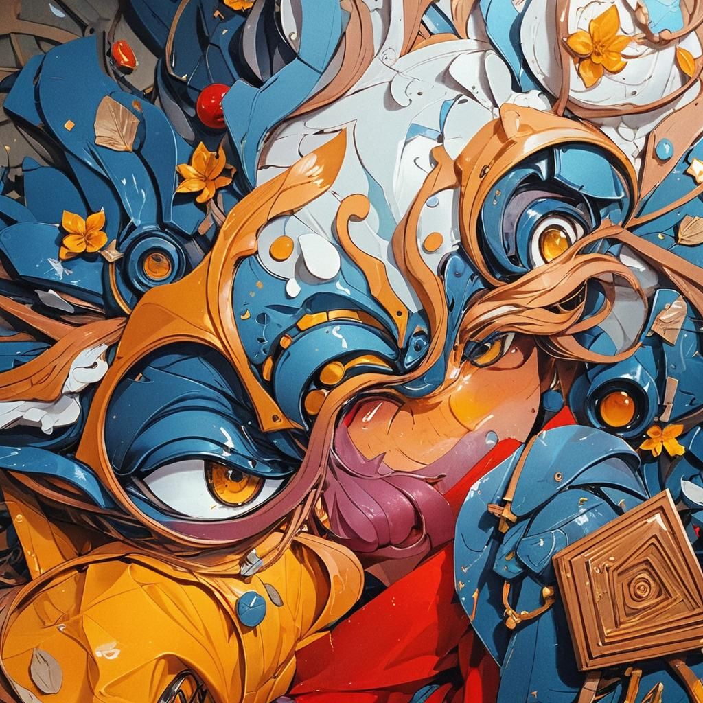 Detailed 3D Anime Art Inspired by WLOP