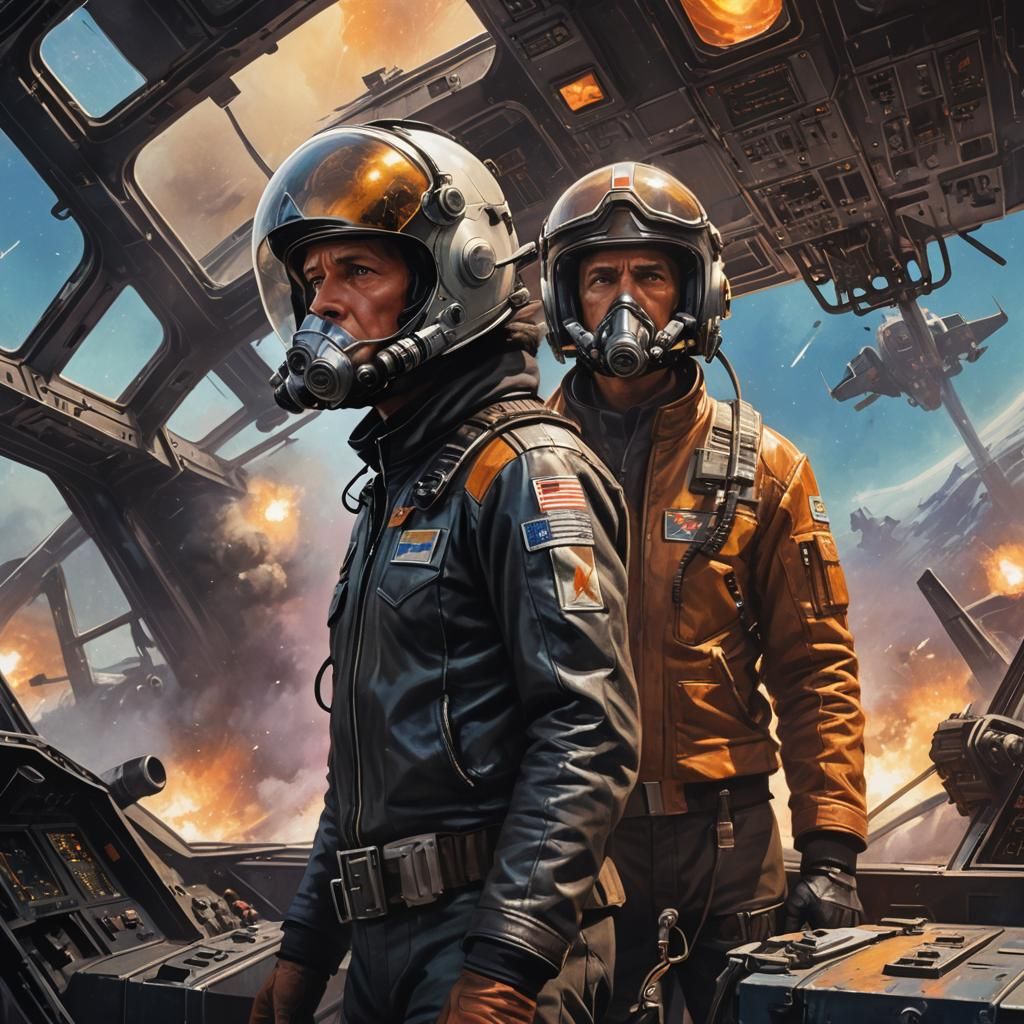 Sci-Fi Pilot Prepares for Battle on Worn Planet