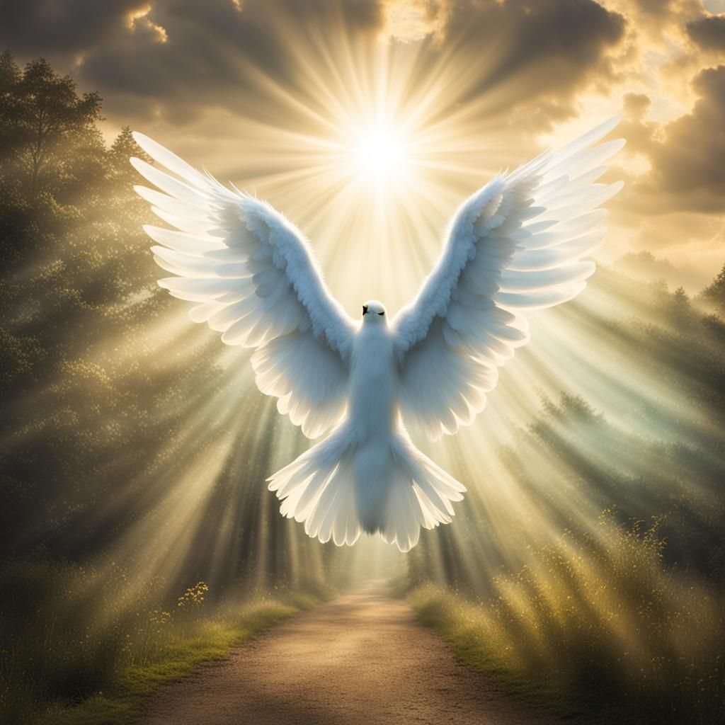 Ethereal Wings in Divine Light