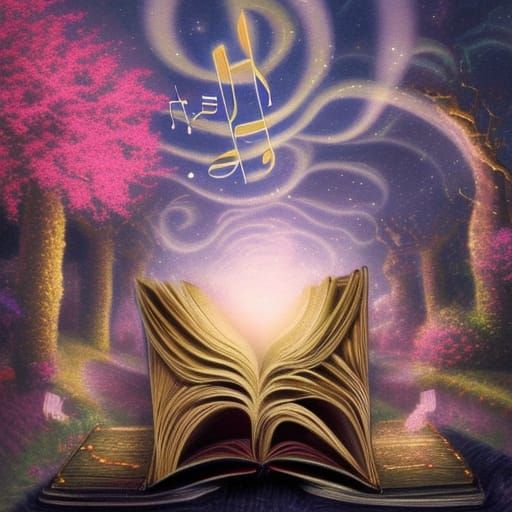 Ethereal Fantasy Library with Music and Magic