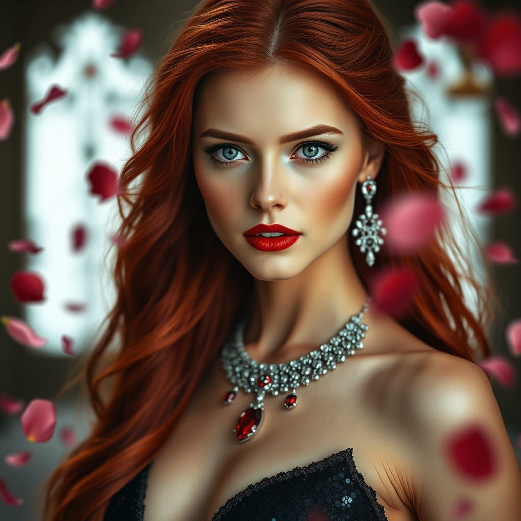 Ethereal Goddess Portrait in Cinematic Style