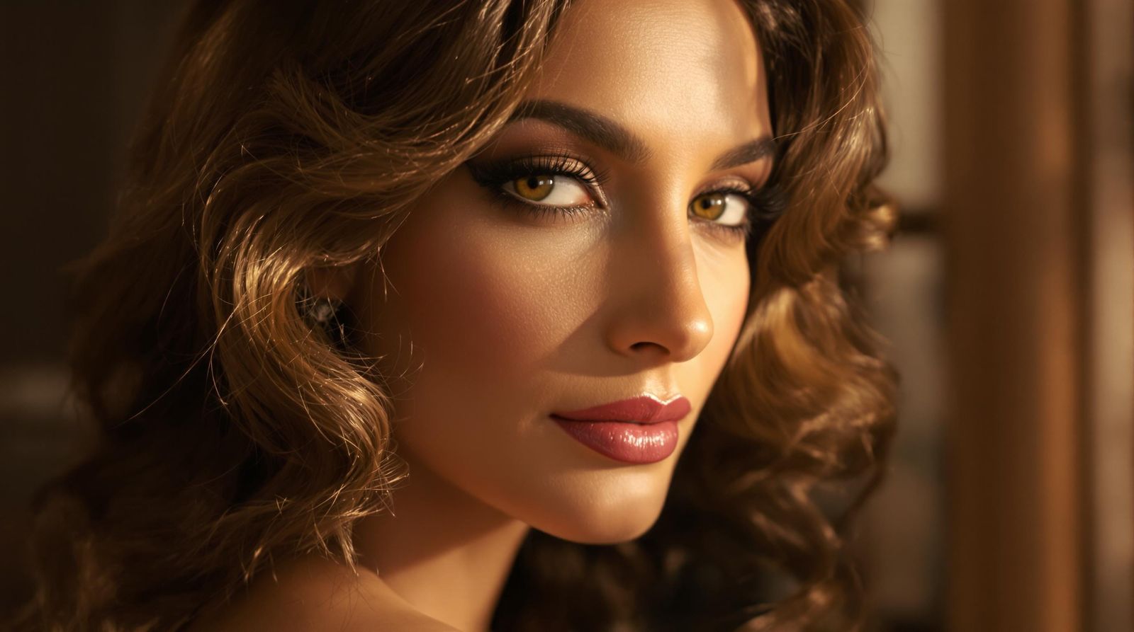 Sofia Loren in Cinematic Portrait with Soft Light and Intric...