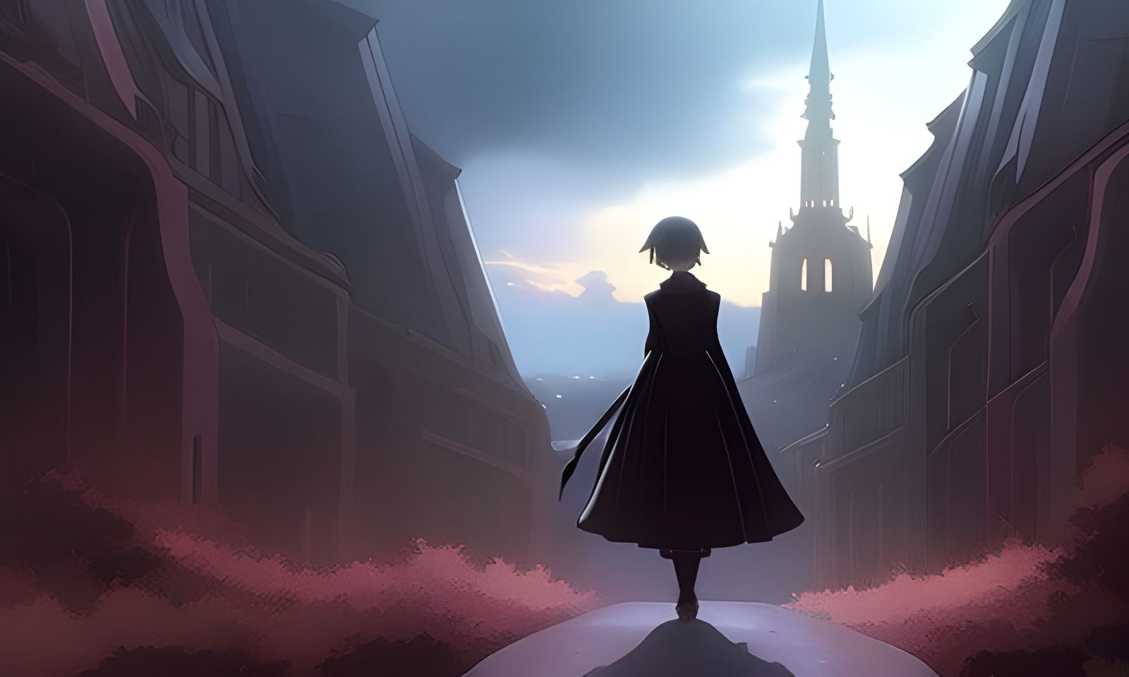Goth Anime Edgar Allan Poe by Makoto Shinkai