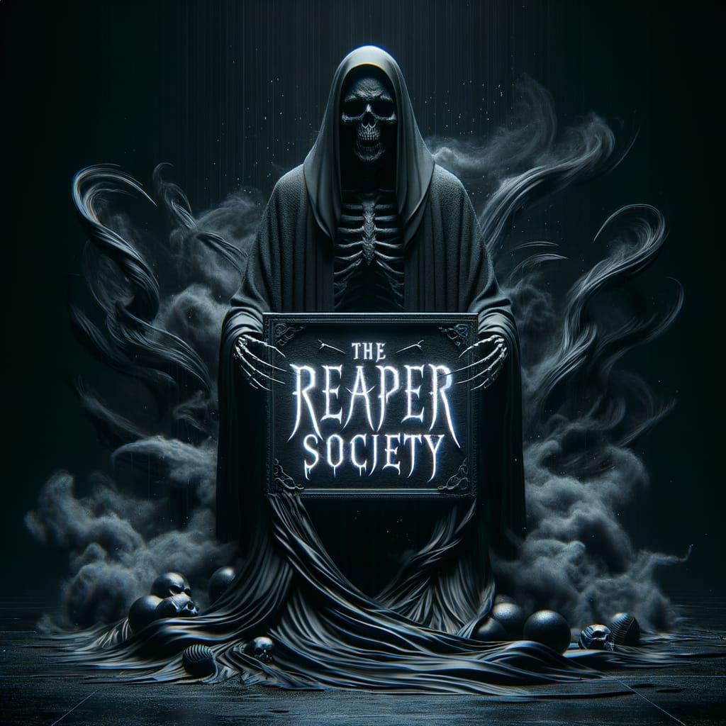 Grim Reaper in Macabre Society Attire