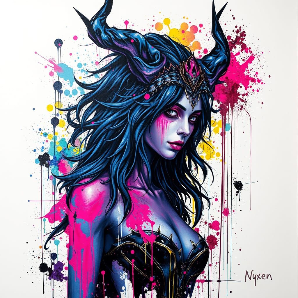 Digital Goddess of the Night: Nyxen
