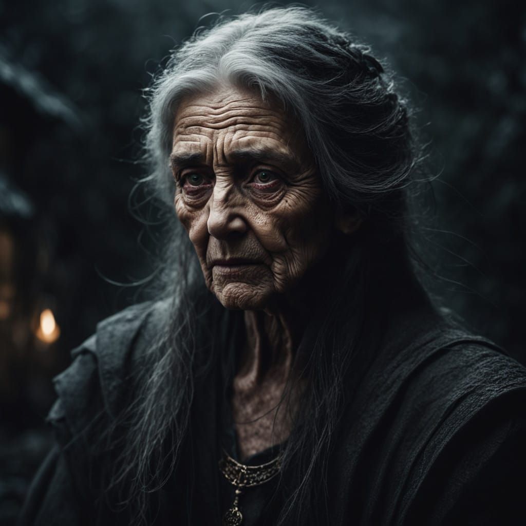 Sinister Baba-Yaga Portrait