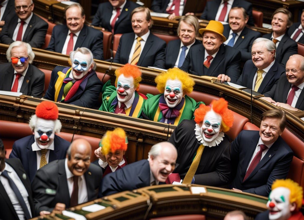 Clown Parliament: A Humorous Political Satire