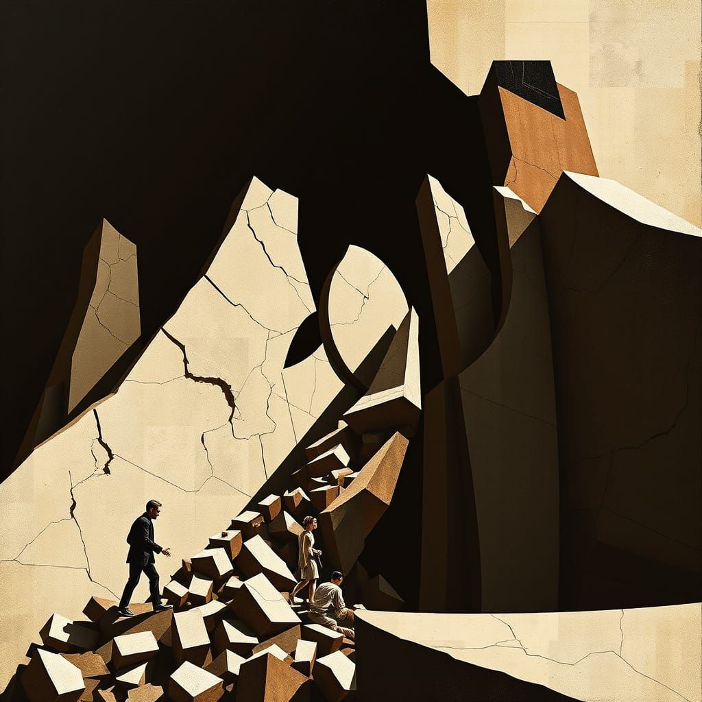 Cubist World of Forgotten Compassion