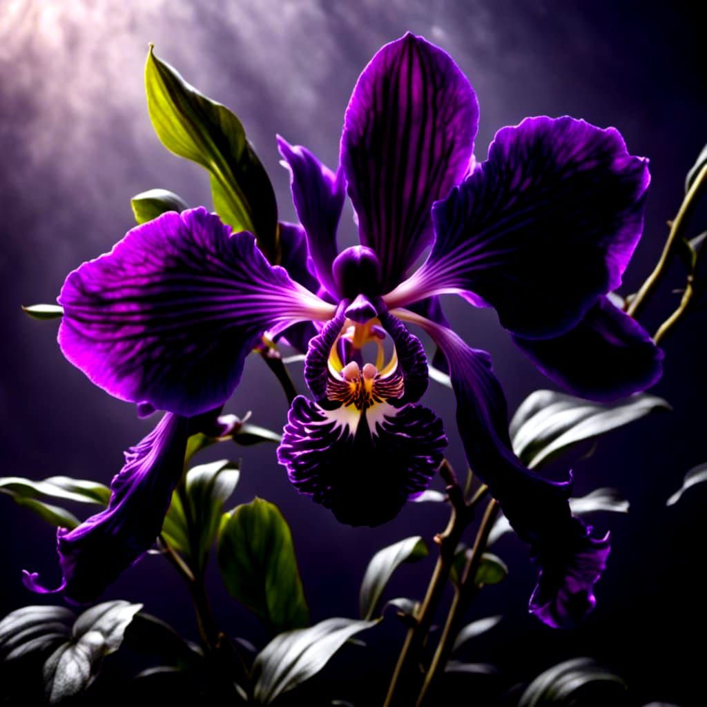 Glass Orchid: A Dark Floral Masterpiece