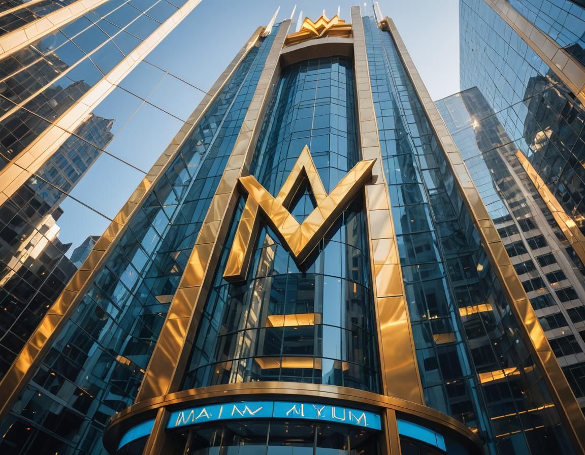 Ethereal Glass Corporate Building in Minimalist Style