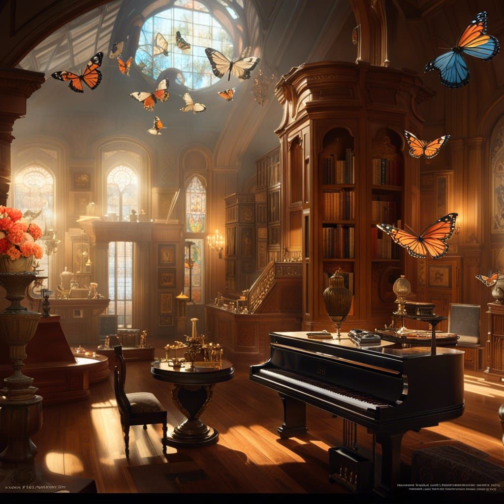 Hall of Musical Curiosities in Art Nouveau Style