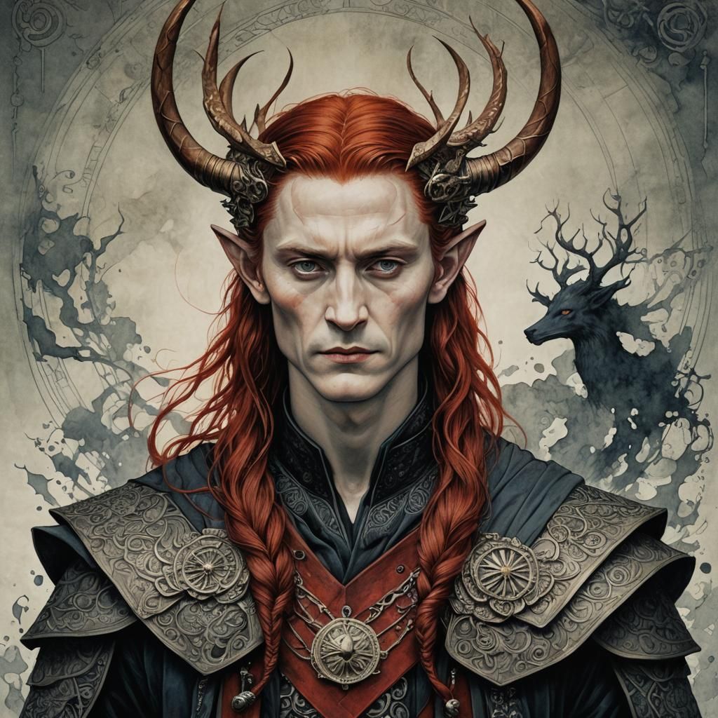 Loki of Jotun: Ink and Brush Art from Niflheim