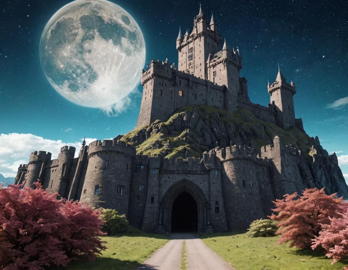 Psychedelic Fantasy Tavern with Bioluminescent Architecture