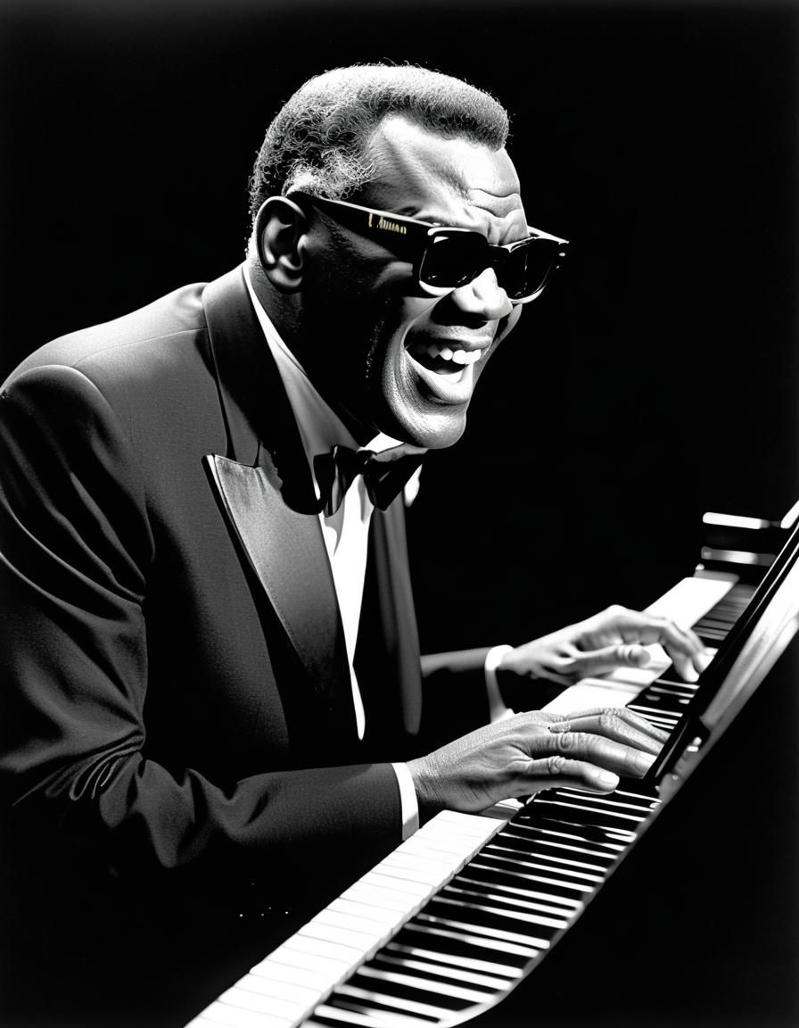 Ultrarealistic Photo of Musician Playing Piano