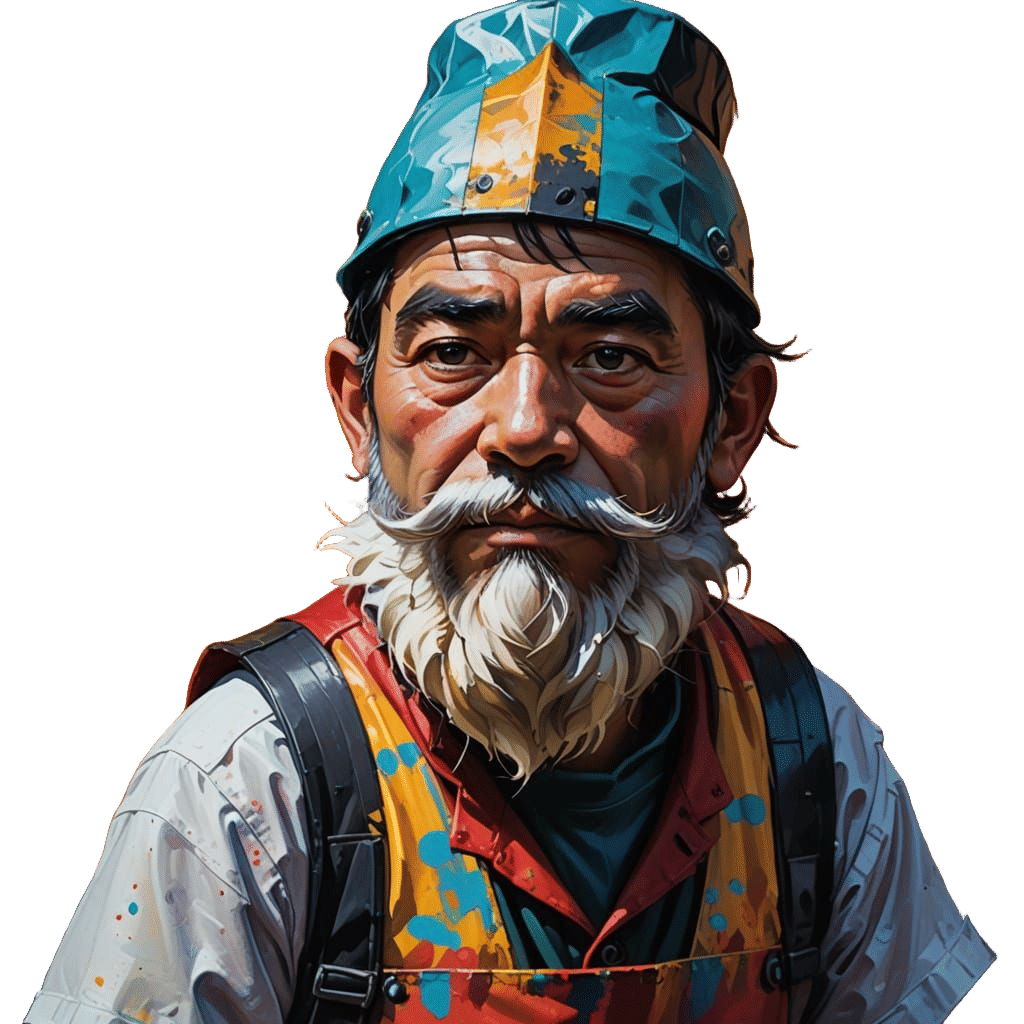 A Small Aristocrat with a Scarred Past in a Vibrant Alleyway