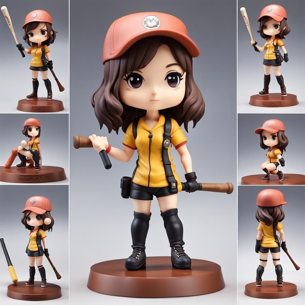 Chibi Girl Bobblehead Vinyl Figure in Nendoroid Style