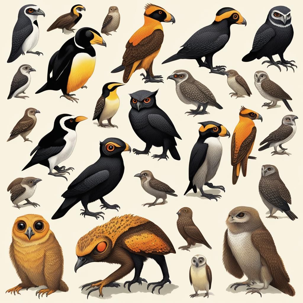 Alien Exoplanet Speculative Creatures: Technical Illustratio...