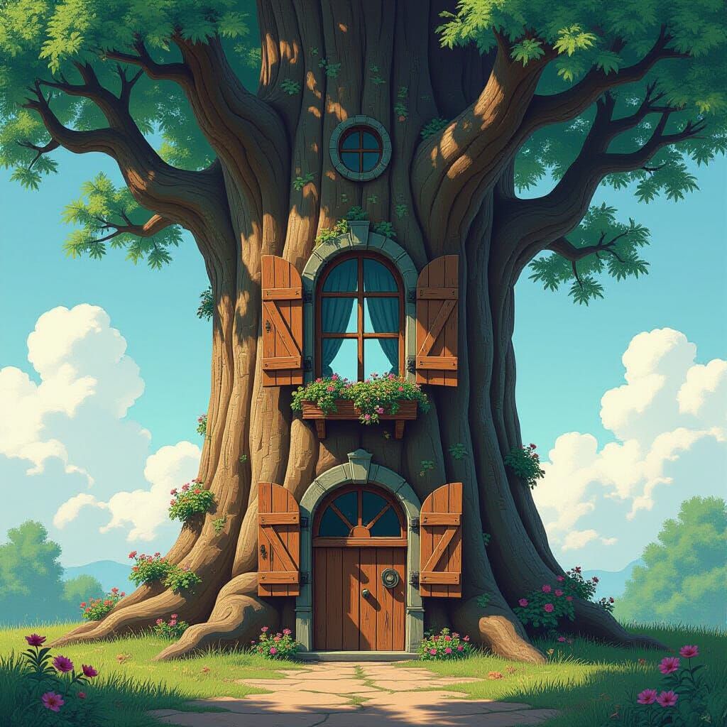 Massive Pine Tree Home with Rustic Charm