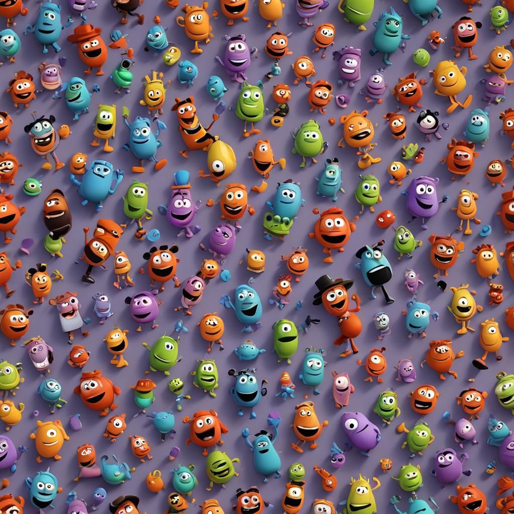 Anthropomorphic Character in 3D Digital Art Style