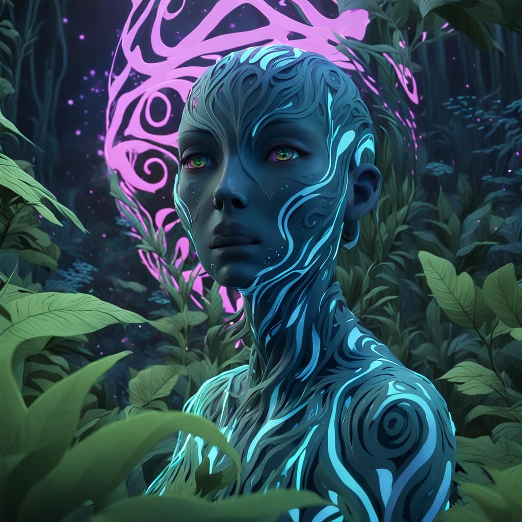 Lina in a mysterious jungle