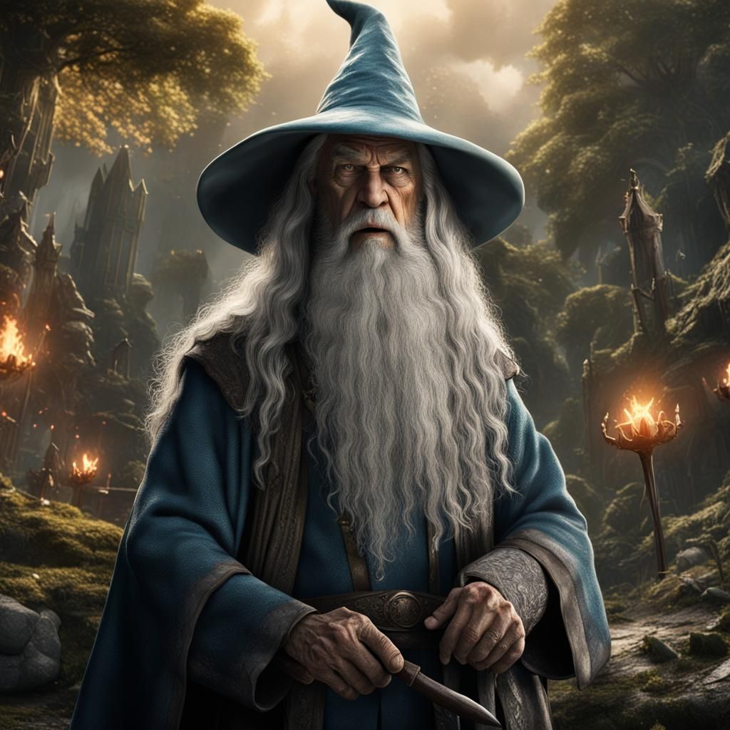 Angry Gandalf Listens to Taylor Swift: Detailed Matte Painti...