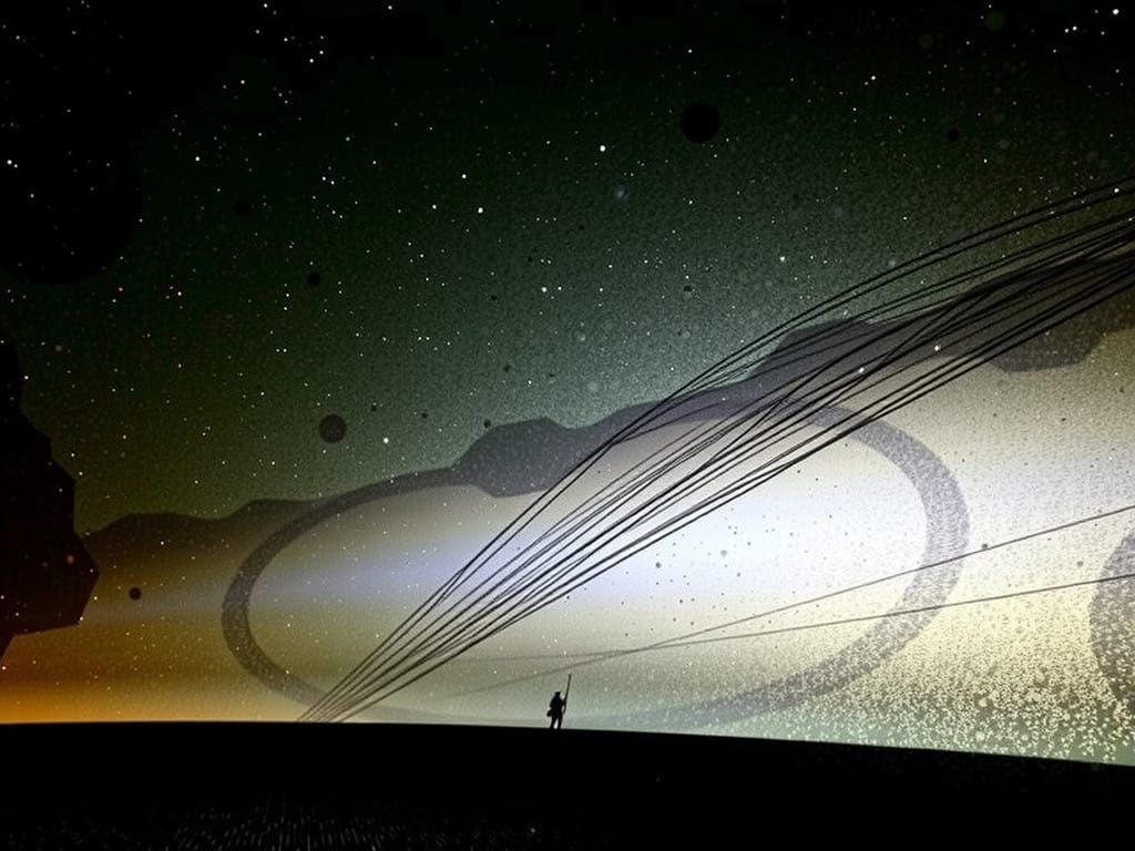 Barren Alien Landscape in a Futuristic Style