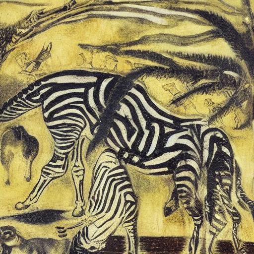 Surreal Zebra-Phone Pet Inspired by Masters